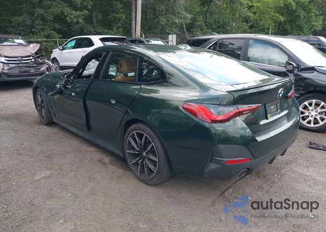 2022 BMW 430I Gran Coupe Gran Coupe из США, поврежденный, VIN WBA63AV02NFM79412